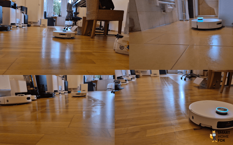Der Dreame X50 Ultra wischt den Boden im Test.